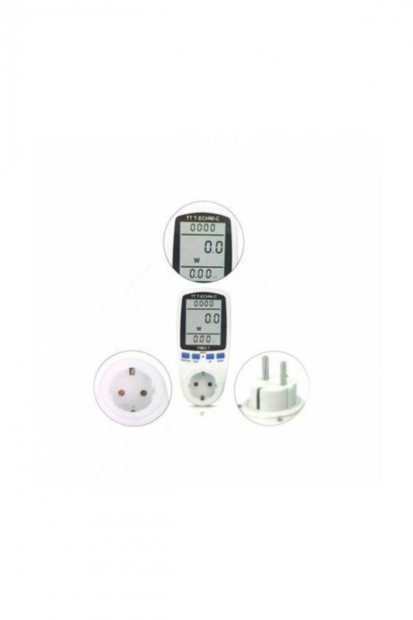 Wattmetre Priz Tipi 16a 3680w Enerji Sarfiyat Ölçer - 3