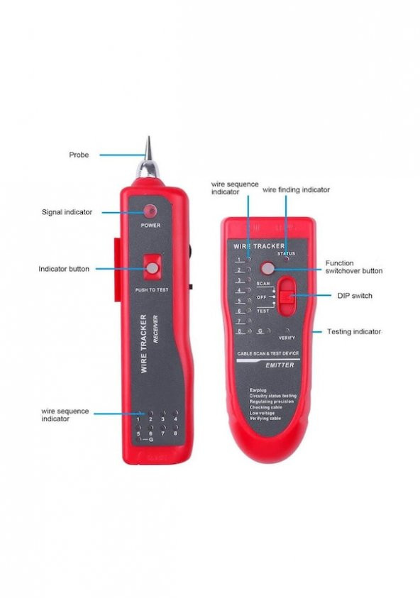 Kablo Bulucu Network Elektrik Kablosu Bulucu Test Bili Bili Test Cihazı