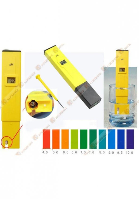 Ph Su Asit Kalite Ölçüm Ölçer Test Aleti Metre - 2 Adet Kalibrasyon - 2