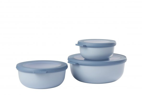 Mepal Set Cirqula Round 3 Parça Saklama Kabı (350+750+1250+2250 ml)
