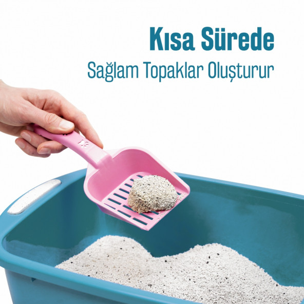 BENPETTO AB250  Aktif Karbon & Bebek Pudrası Parfümlü  2'Li 2X10 20 Lt Topaklanan Kedi Kumu / Cat Litter - 4