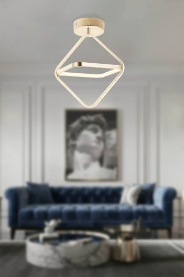 Eray Aydınlatma 504 Sarı Plofonyer Led Avize - Resim 2