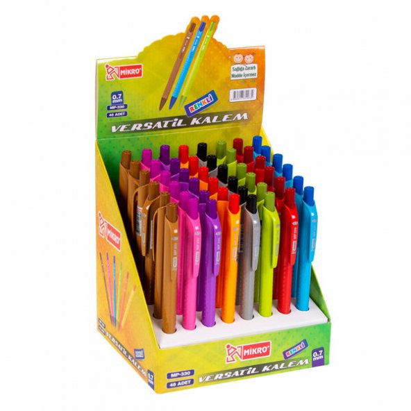 Mikro (paket 48 adet)Versatil Kalem Renkli 0.7Mm Mp330