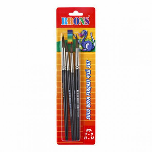 Suluboya Fırça Set 4 Lü