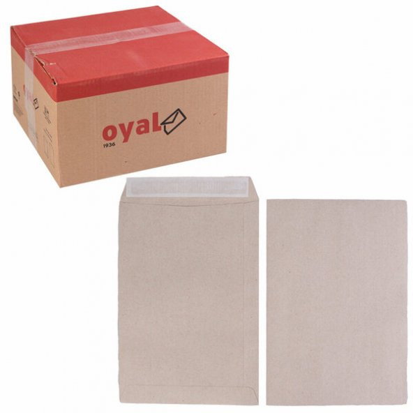 Oyal (kutu 500 adet) Zarf Torba 17X25 Kraft 90Gr Silikonlu