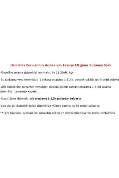 Damlama Açıcı Nitrik Asit %56 25 Kg - 2