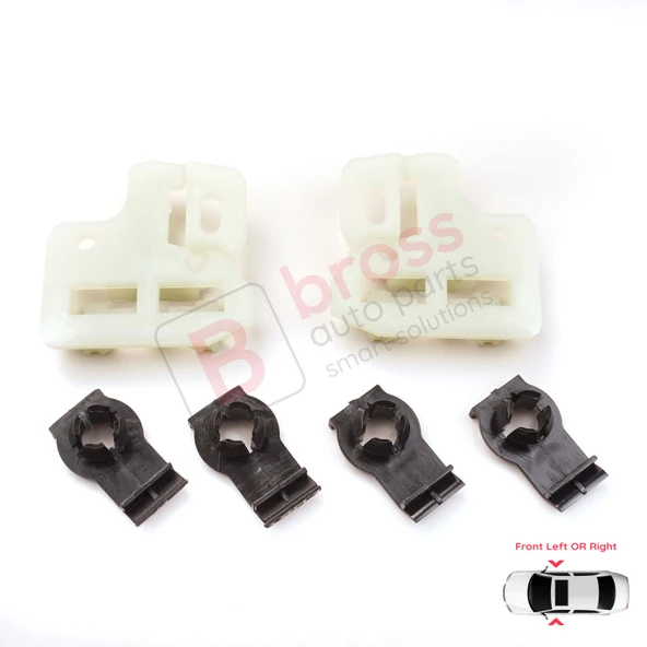 BMW X5 E53 2000-2006 51338254911 51338254781 İçin Ön Sağ veya Sol Kapı Cam Kriko Tamir Klips Seti - Resim 4