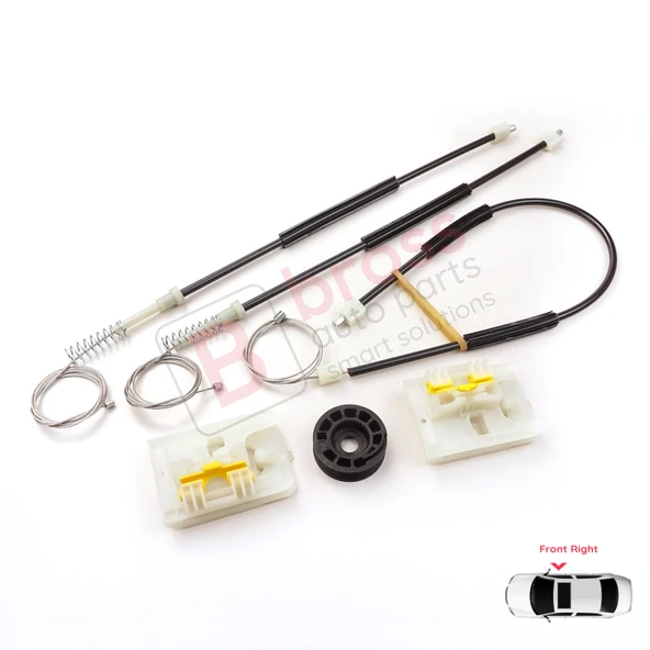 Ford Focus MK3 C346 2010-2019 4/5 Kapı BM5Z5423200 İçin Elektrikli Ön Sağ Kapı Cam Kriko Tamir Seti ürün görseli 1