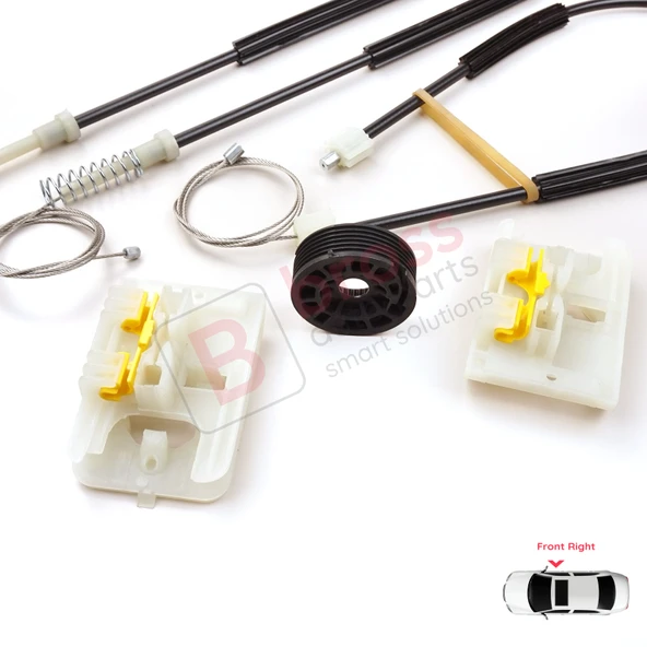 Ford Focus MK3 C346 2010-2019 4/5 Kapı BM5Z5423200 İçin Elektrikli Ön Sağ Kapı Cam Kriko Tamir Seti - Resim 5