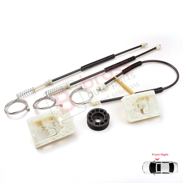 Ford Focus MK3 C346 2010-2019 4/5 Kapı BM5Z5423200 İçin Elektrikli Ön Sağ Kapı Cam Kriko Tamir Seti - Resim 3