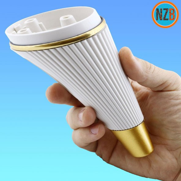 Mobilya Kanepe Sehpa TV Ünitesi Koltuk Ayağı 15 cm Krem Gold Baza Ayak - 4