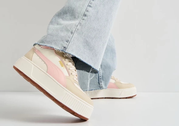 Puma karmen rebelle mid Krem Kadın Ayakkabı 38721309 B-36 - 3