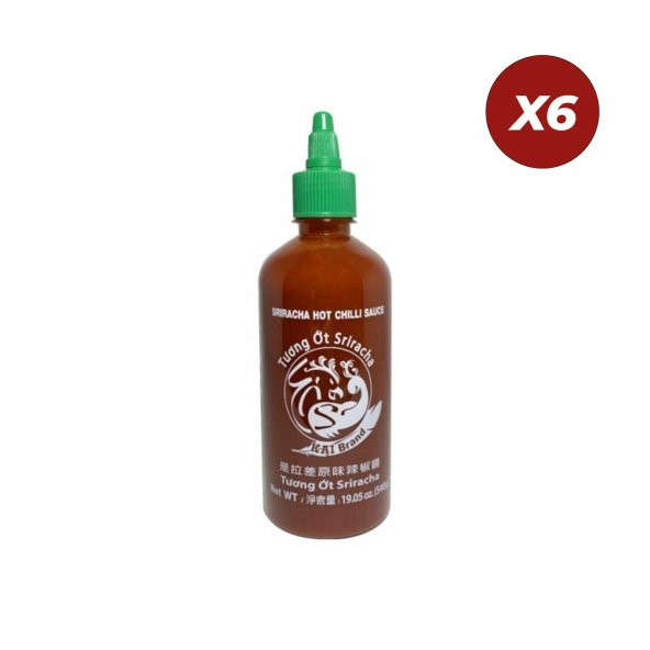 Kai Brand Sriracha Acı Biber Sosu 540 Gr 6 Adet