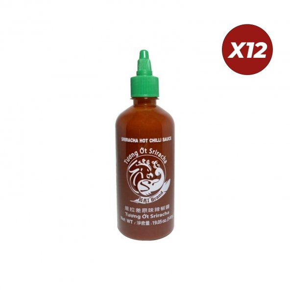 Kai Brand Sriracha Acı Biber Sosu 540 Gr 12 Adet (1 Koli)
