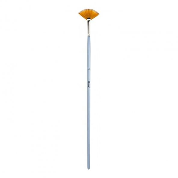 Brons Sentetik Kıllı Yelpaze Fırça No:4
