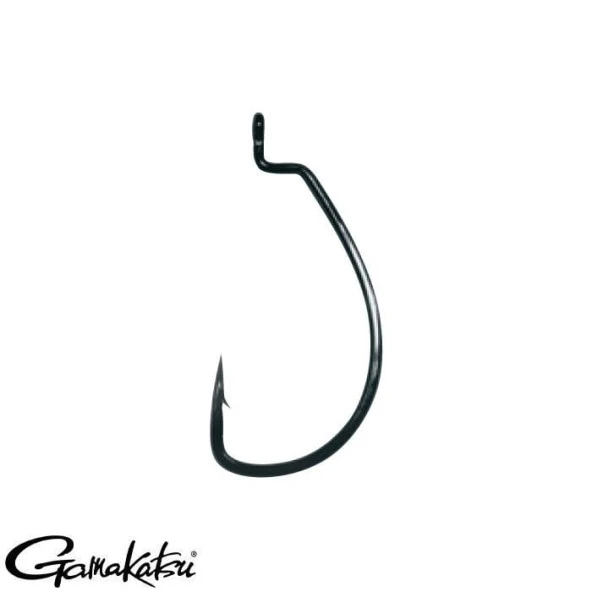 Gamakatsu Worm Ewg Sl Offset Olta İğnesi No:2/0 Siyah 5ad