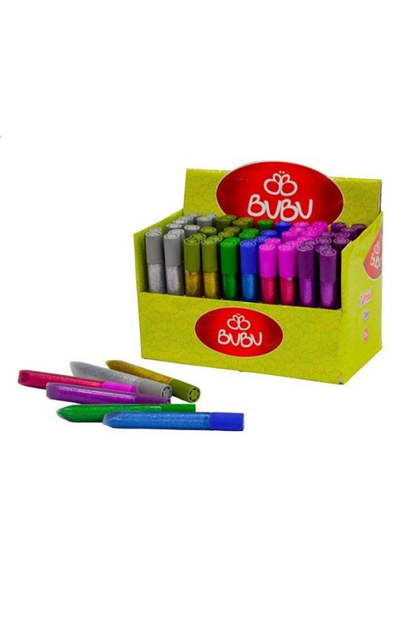 Simli Yapıştırıcı 13 Gr 1 Adet Simli Uhu Anasınıfı Kreş Süsleme Etkinlik Pembe Simli Yapıştırıcı - 2