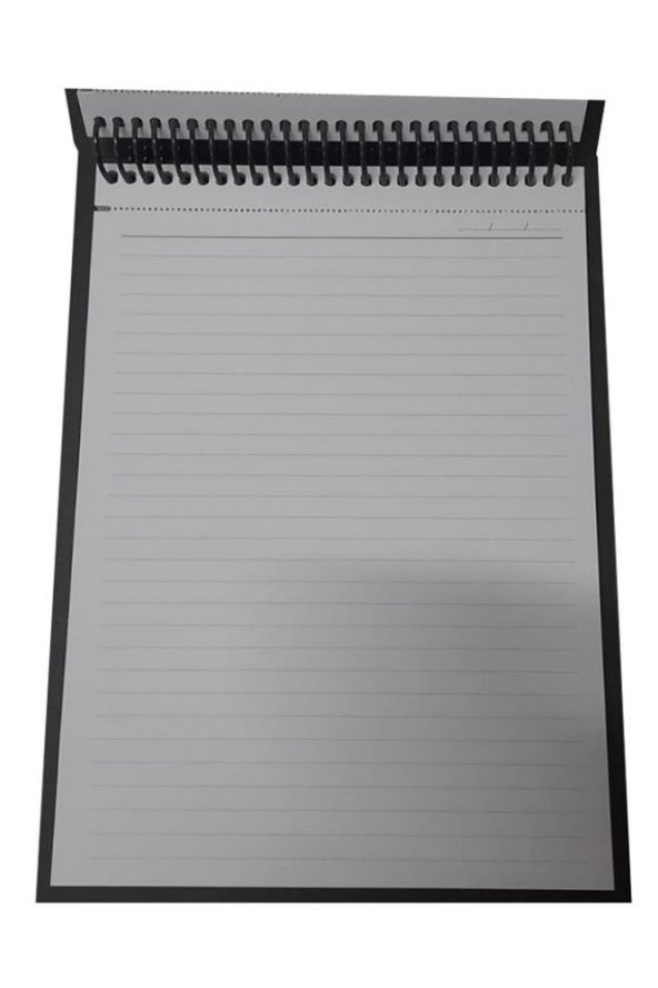 Üstten Spralli Sert Kapak Bloknot 100 Yaprak Çizgili Defter 17x24 Cm Turuncu Renk 1 Adet Think Positive - 3