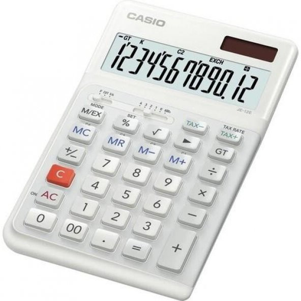 CASIO HESAP MAKINESI M.USTU ERGONOMIK JE-12E-WE - 2