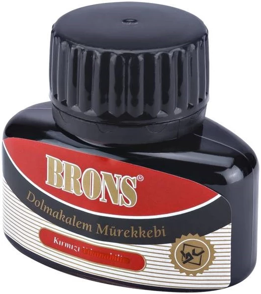 Brons Dolmakalem Mürekkebi 35 cc. KIRMIZI