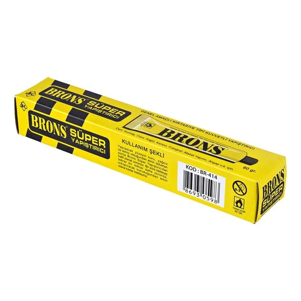 Brons Genel Amaçlı Sıvı Yapıştırıcı 90 gr. Solventli