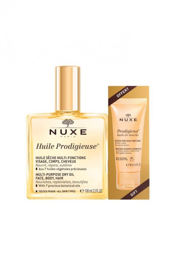 NUXE Huile Prodigieuse 100 ml ALANA Prodigieux Huile de Douche 30 ml HEDİYE