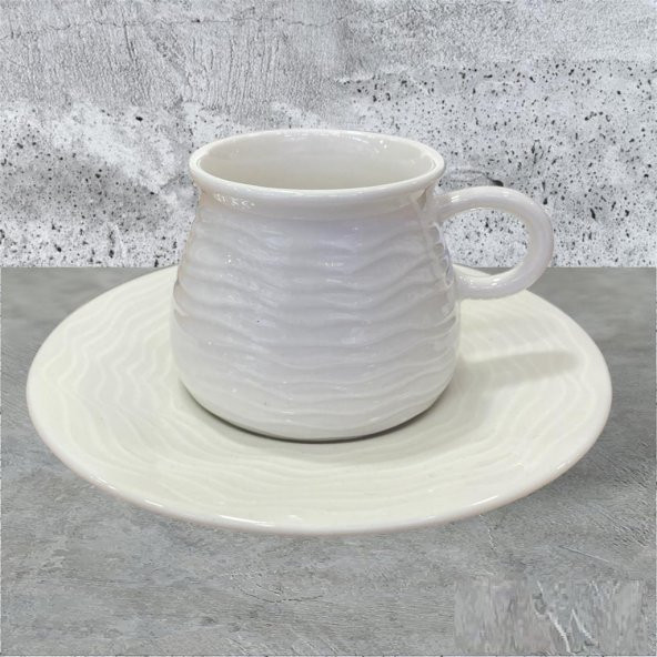 Bambum Lara 6 Kişilik Kahve Fincan Takımı Sea B4927 - 3