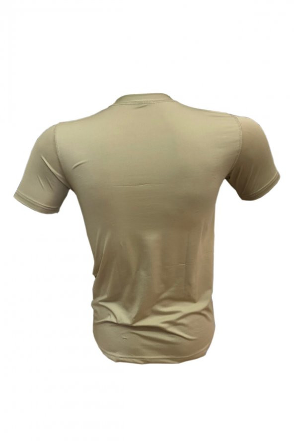 Erkek Askeri Termal Microfiber Kısa Kol Bej Nano Tişört Akıncı Askeri Malzeme - 2