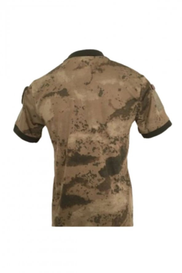 Kisa Kollu Kamuflaj Renkli T-shirt Akıncı Askeri Malzeme - 2