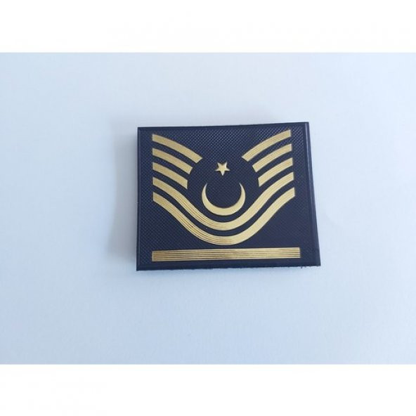 Akıncı Askeri Malzeme  Jandarma Asayiş Astsubay Baş Çavuş Plastik Yelek Rütbesi Cırtlı