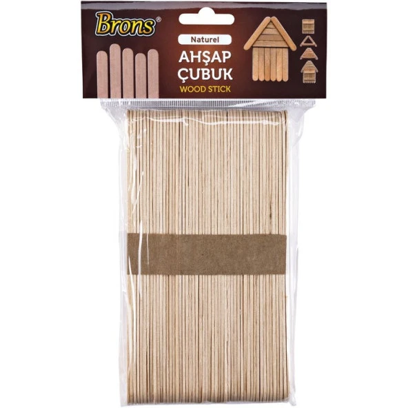 Brons Ahşap Çubuk Naturel Dar Br-900