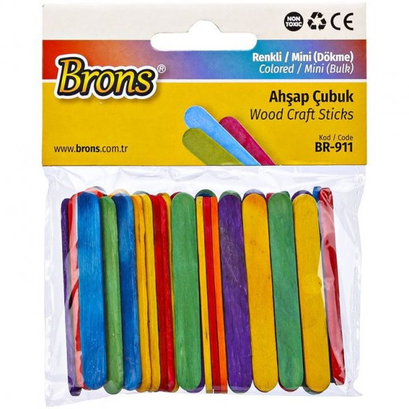 Brons Ahşap Çubuk Renkli Mini BR-911
