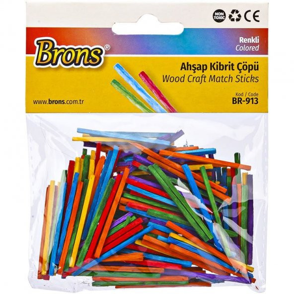 Brons Ahşap Kibrit Çöpü Renkli BR-913