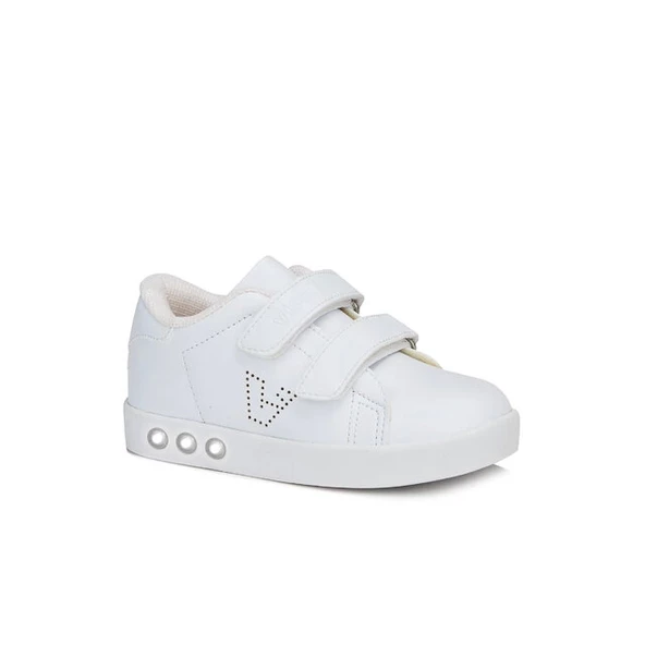 Vicco Oyo Işıklı Unisex Çocuk Beyaz Sneaker