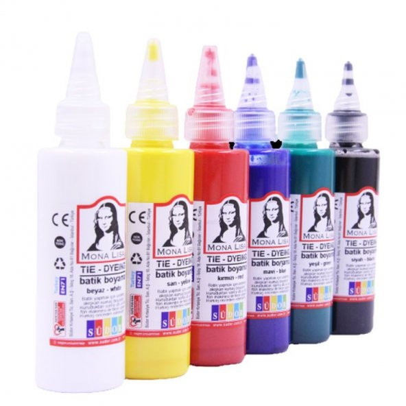 Südor Mona Lisa Batik Boyası 6 Renk x 70 ml Set - Resim 1