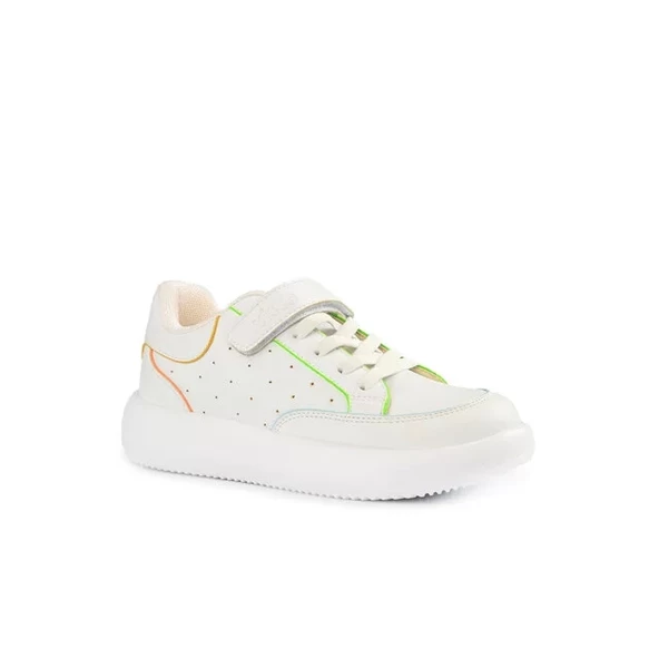 Vicco Latte Basic Unisex Çocuk Beyaz Sneaker