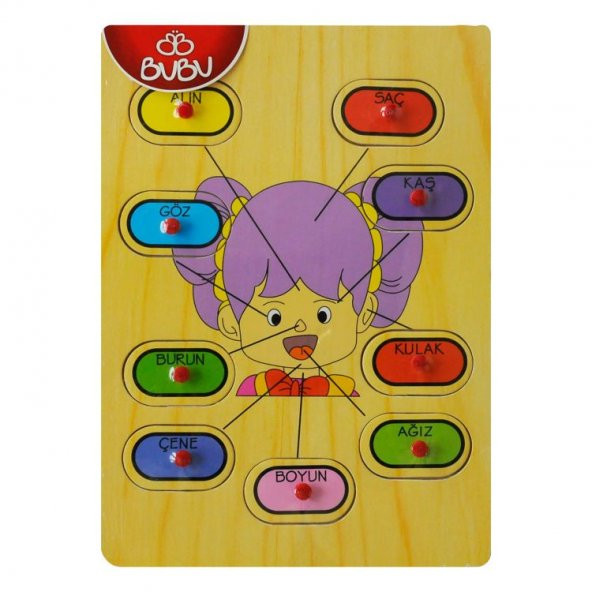 BuBu Ahşap Puzzle Yüz 30x21,5x0,8 cm