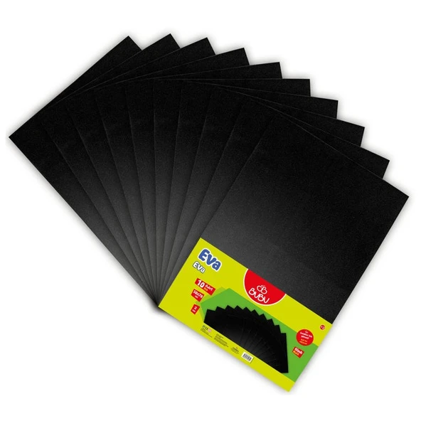 BuBu 50x70 cm Eva Siyah 10lu Paket ürün görseli