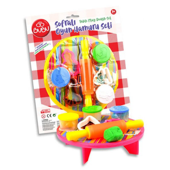 Bubu Sofralı Oyun Hamuru Seti 3x15 gr