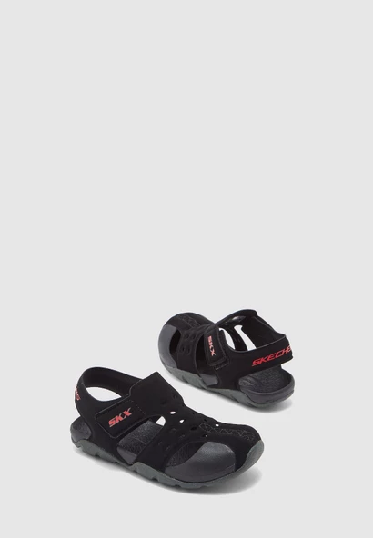 Skechers 92330L BKCC SIDE WAVE ÇOCUK SPOR SANDALET - Resim 3
