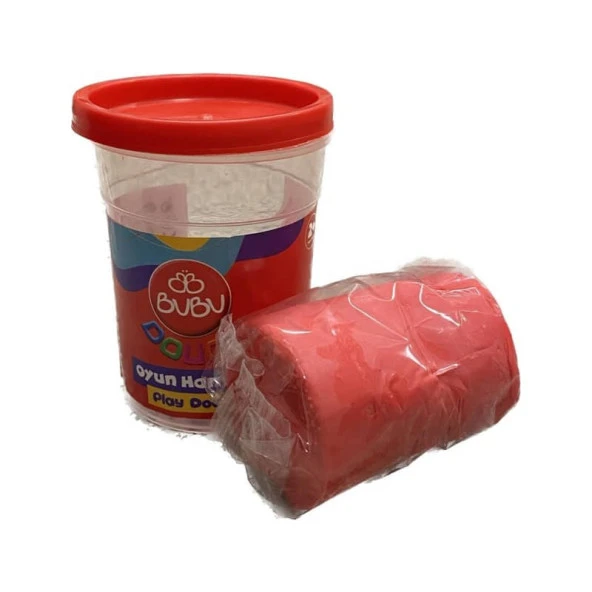 Bubu Tek Renk Oyun Hamuru 125 gr Kırmızı