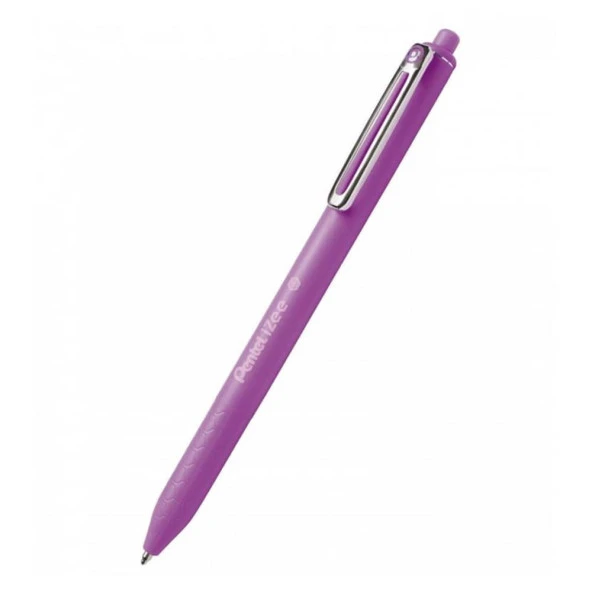 Pentel iZee Yağ Bazlı Mekanizmalı Roller Kalem 0.7 mm Mor BX467-V