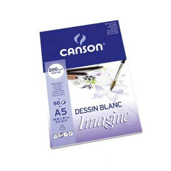 Canson Imagine Çok Amaçlı Blok 200 gr. 50 Sayfa A5