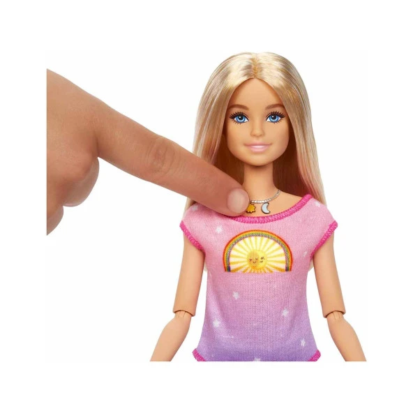 Barbie Meditasyon Yapıyor Oyun Seti Gece ve Gündüz Modları Ses Efektli Müzikli - Resim 5