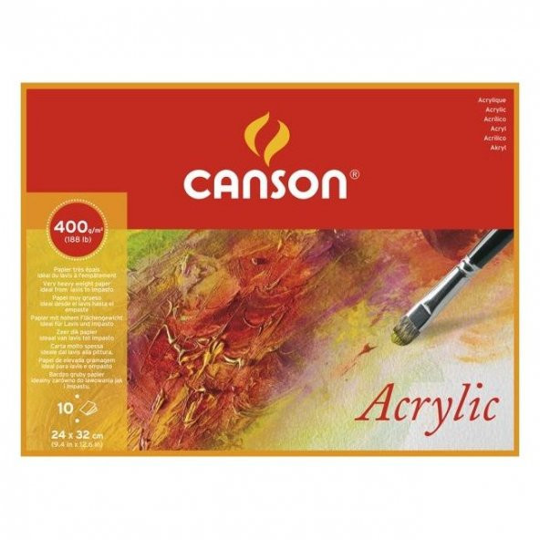 Canson Montval Akrilik Blok 400 gr. 24x32 cm. 10 Sayfa
