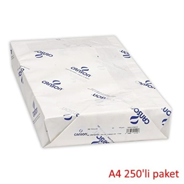 Canson 1557 Dessin JA Beyaz Resim/Çizim Kağıdı 200 gr. A4 250li Paket
