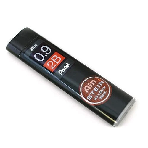 Pentel Ain Stein Min (Mekanik Kurşun Kalem Ucu) 0.9 mm 2B 36lı Tüp