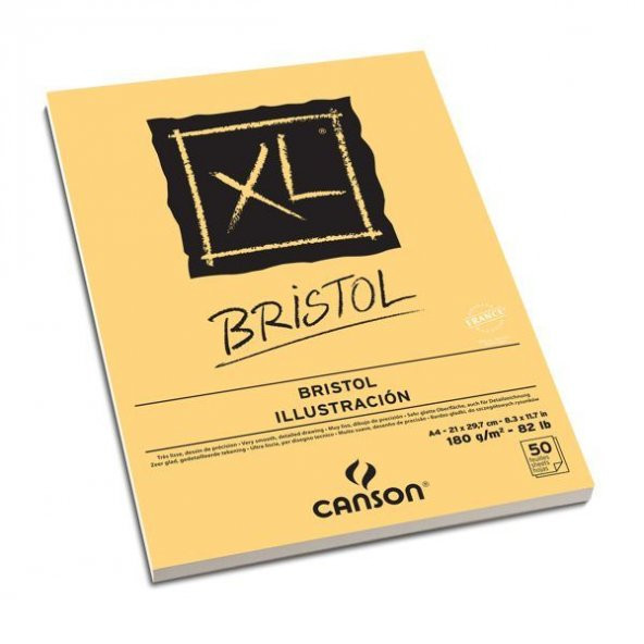 Canson XL Bristol Defter Blok 180 gr. A4 50 Sayfa