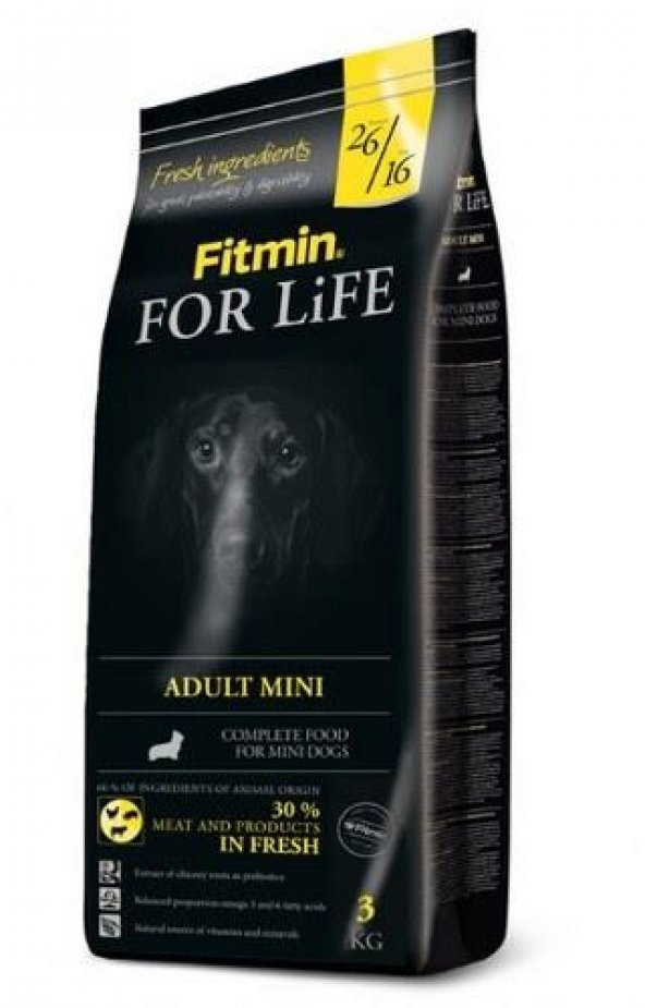 Fitmin For Life Adult Mini Ufak Irk Yetişkin Köpek Maması 3 Kg