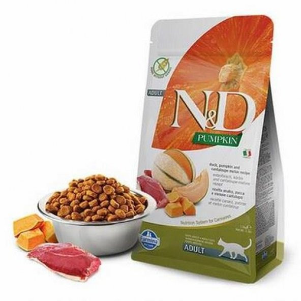 N&D Pumpkin Ördek & Kavun Kedi Maması 1,5 Kg